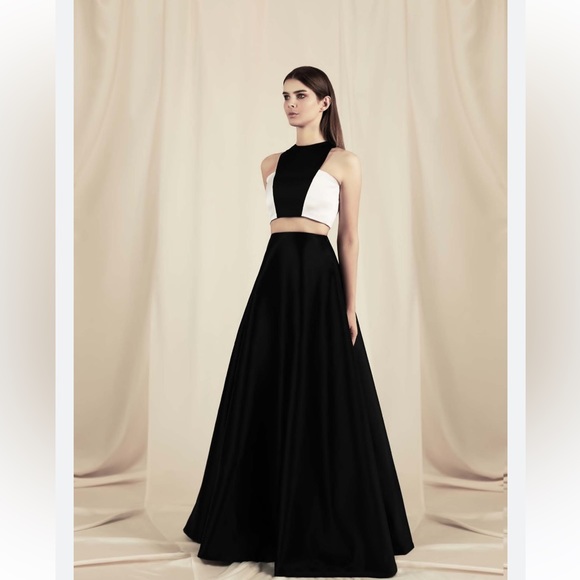 Fame and Partners Dresses & Skirts - Fame and Partners Dress- black and white gown limited edition